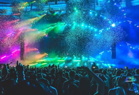 Ibiza Party - group of people in front of stage