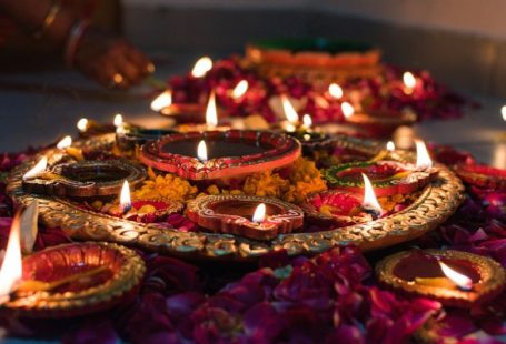 Diwali Festival - lit candles