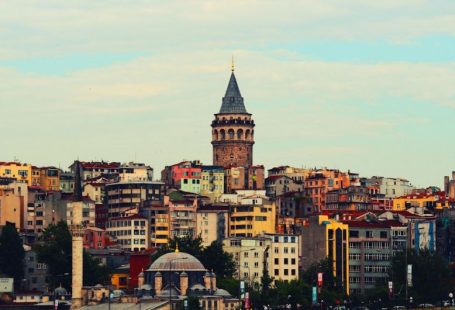 Istanbul Hagia - aerial photo of city
