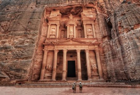 Petra Jordan - low angle photography of brown concrete building