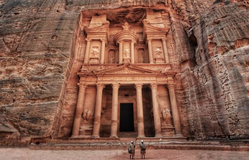 Petra Jordan - low angle photography of brown concrete building