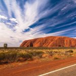 Uluru - landscape photography of mountain under blue sky