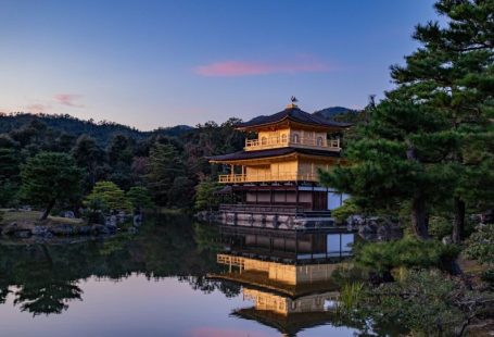 Kyoto Temple - golden temple surrounded with body of water