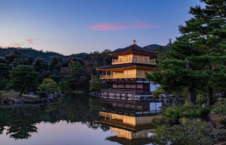 Kyoto Temple - golden temple surrounded with body of water