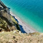 Étretat Cliffs - green grass on brown rocky shore during daytime